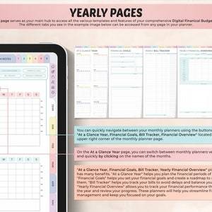 Digital Financial Budget Planner | Perencana Keuangan Bulanan & Tahunan Template Goodnotes