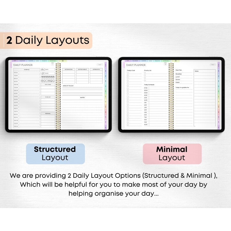 Digital Planner 2024 2025 2026 & Undated | Super Lengkap untuk Jadwal & Agenda Harian