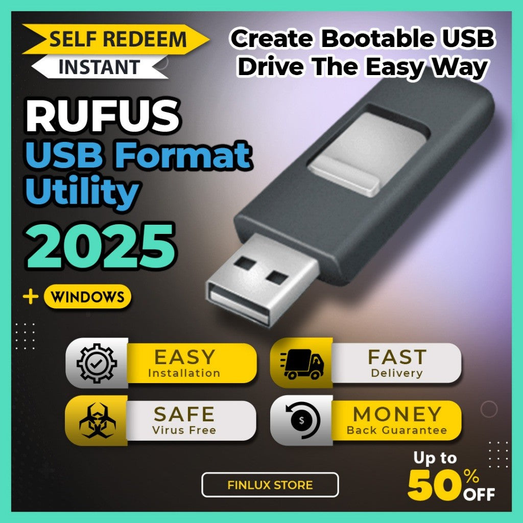 [SELF REDEEM] Rufus v4.10 Latest 2025 Lifetime For Windows | USB Utility