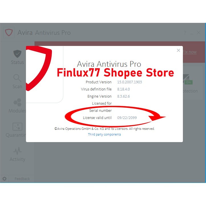 [SELF REDEEM] Avira Antivirus Pro 2020 v15.0.2007 (Exp : 2099) Full Version Premium For Windows