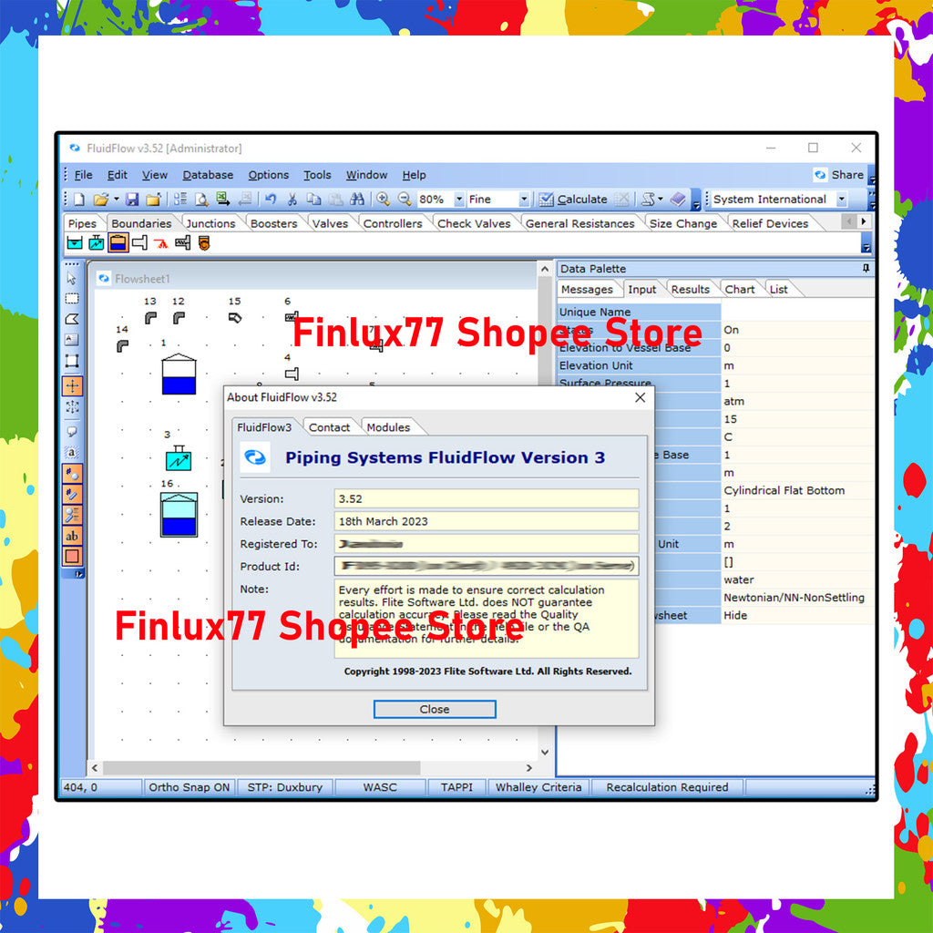 [SELF REDEEM] Piping Systems FluidFlow v3.53 Latest 2024 Lifetime For Windows (64-Bit)