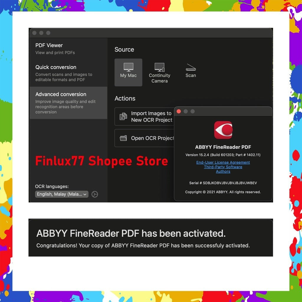 [SELF REDEEM] ABBYY FineReader Corporate 16 Latest 2023 Lifetime For Win & McOS