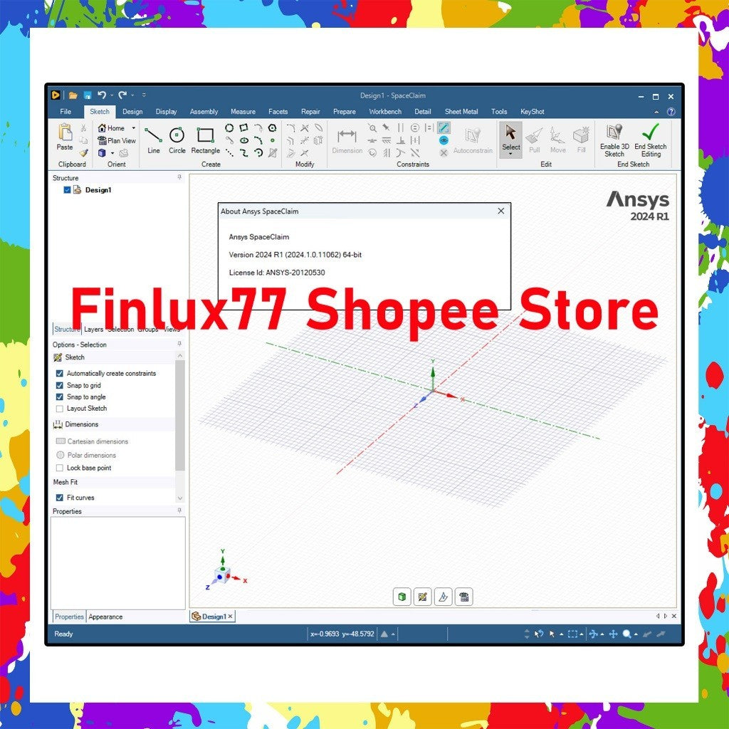 [SELF REDEEM] ANSYS SpaceClaim 2024 / 2023 R1 Latest Lifetime For Windows (64-Bit)