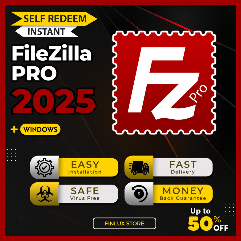 [SELF REDEEM] FileZilla Pro v3.69 Latest Update 2025 Lifetime For Windows