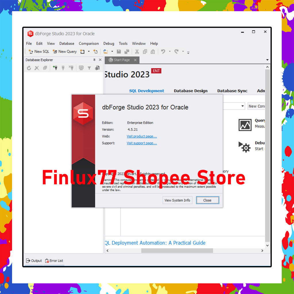 Devart dbForge Studio 2024 | SQL Server | MYSQL | ORACLE | PostGRESQL | Lifetime For Windows (64-Bit)