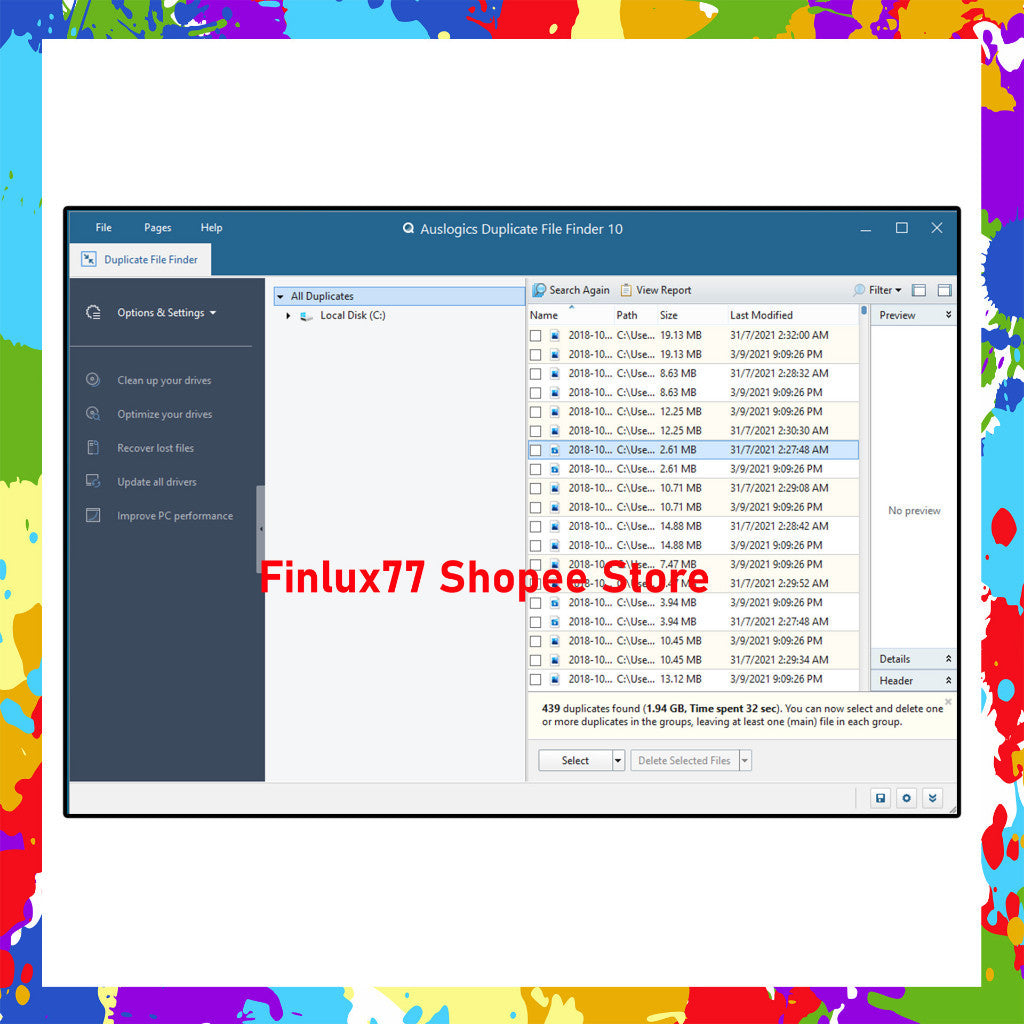 [SELF REDEEM] Auslogics Duplicate File Finder v11.0 Latest 2025 Lifetime For Windows