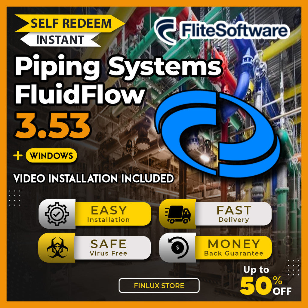 [SELF REDEEM] Piping Systems FluidFlow v3.53 Latest 2024 Lifetime For Windows (64-Bit)