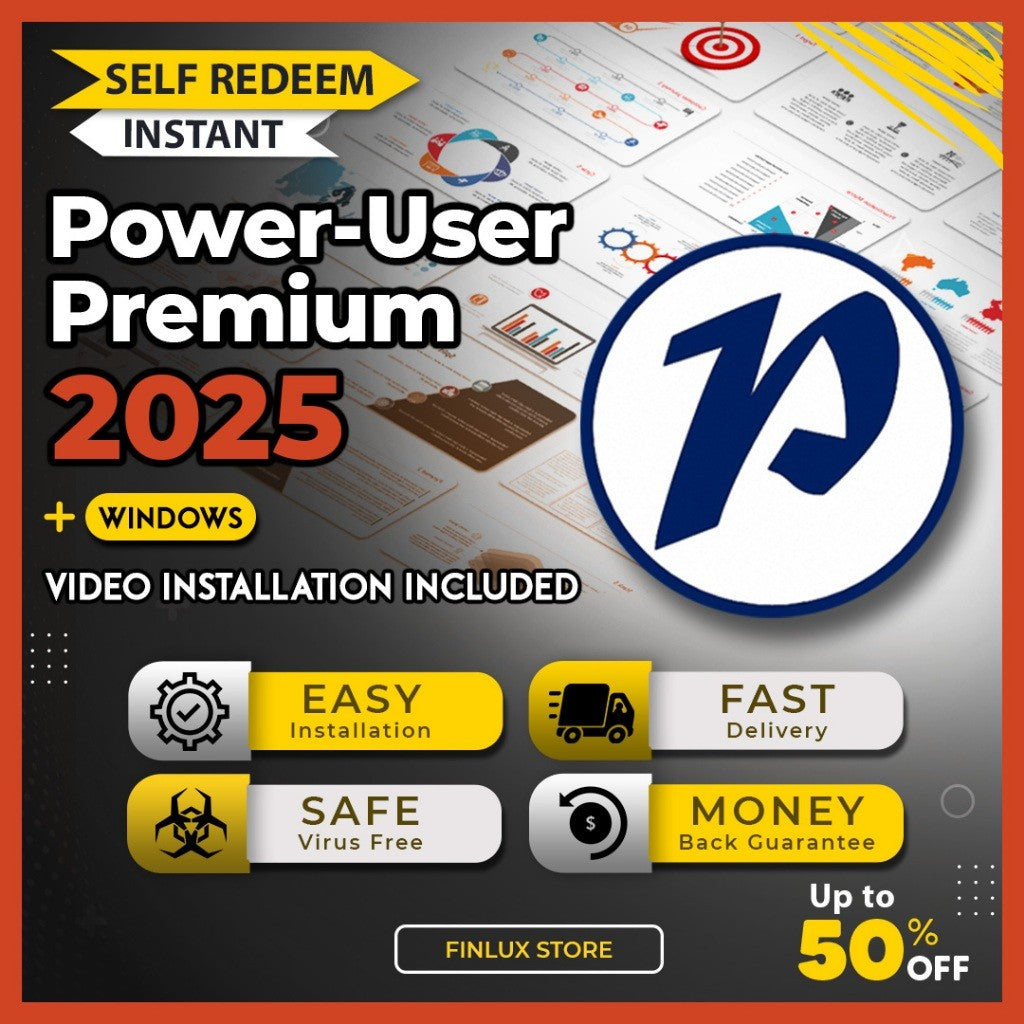 [SELF REDEEM] Power-User Premium v1.7.50 Latest Update 2025 Lifetime For Windows