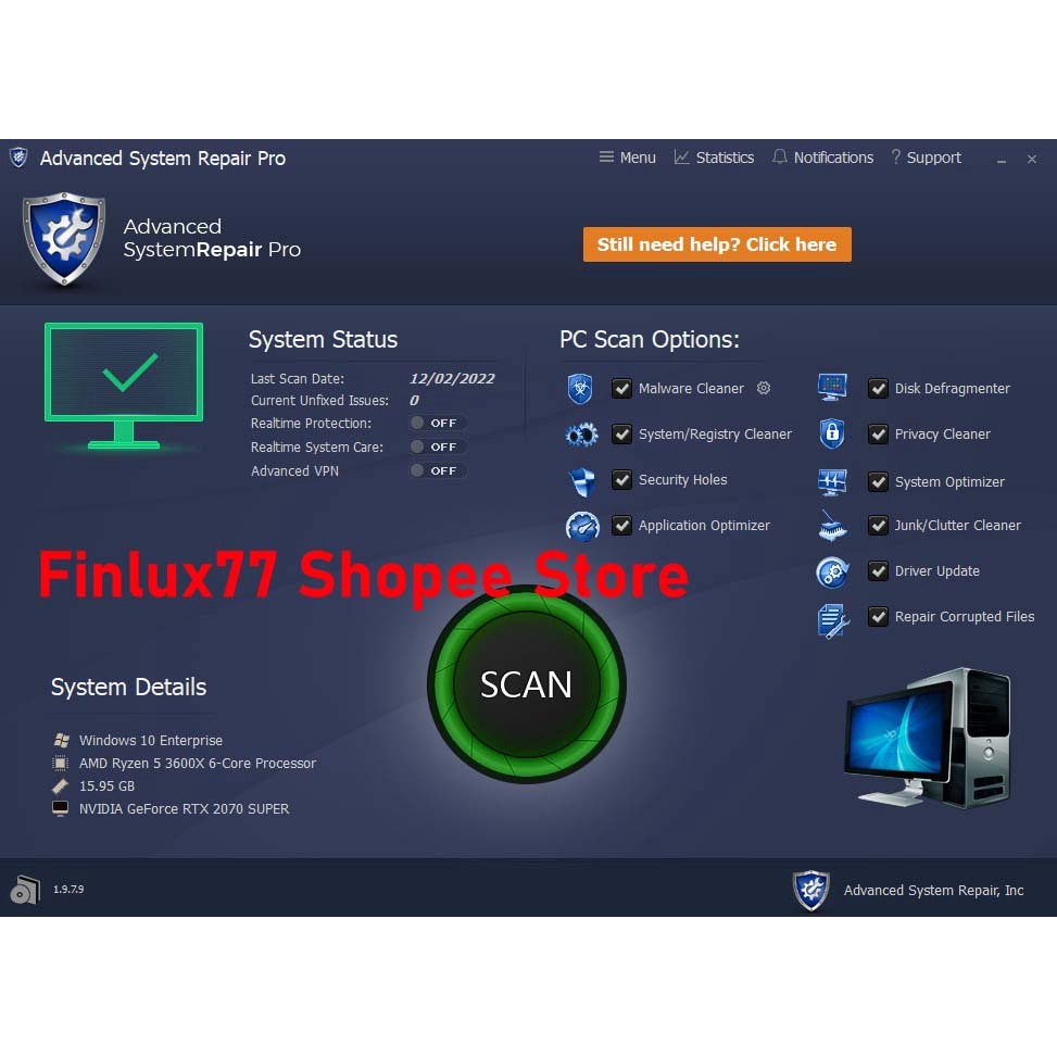 [SELF REDEEM] Advanced System Repair Pro v2.0.0.8 Latest Update 2024 Lifetime For Windows