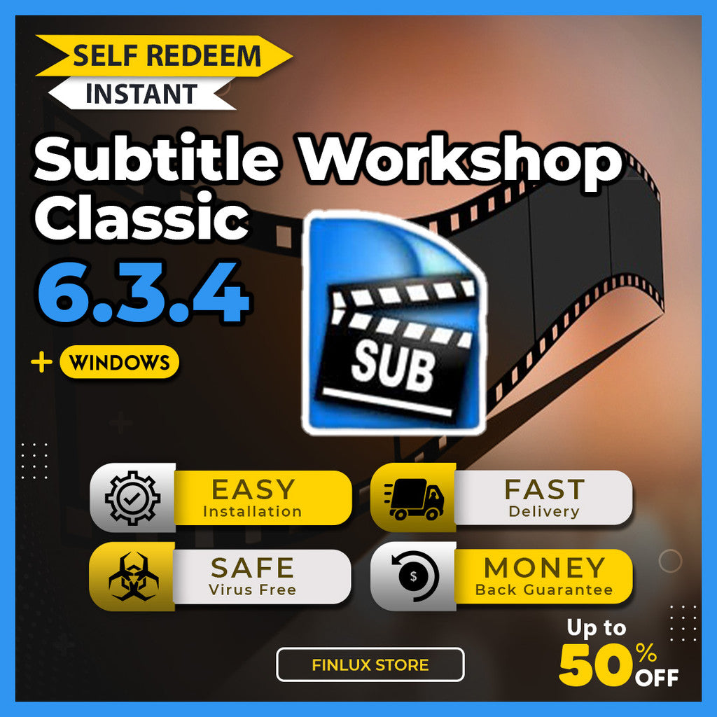 [SELF REDEEM] Subtitle Workshop Classic v6.3.4 Latest 2025 Lifetime For Windows