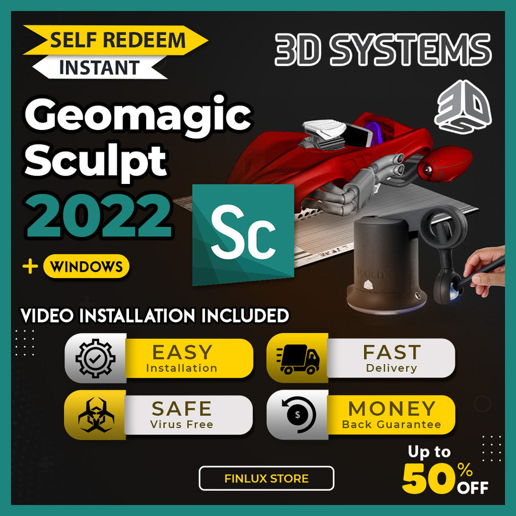 [SELF REDEEM] 3D Systems Geomagic Sculpt 2022.0.34 Latest Lifetime For Windows (64-Bit)