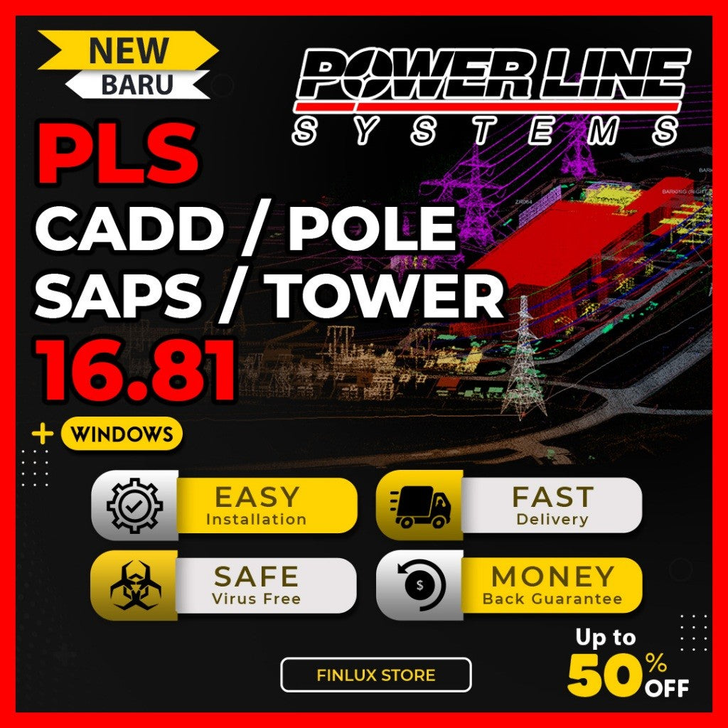 [VIDEO] PLS CADD POLE SAPS TOWER v16.81 Latest Update 2024 Lifetime For Windows