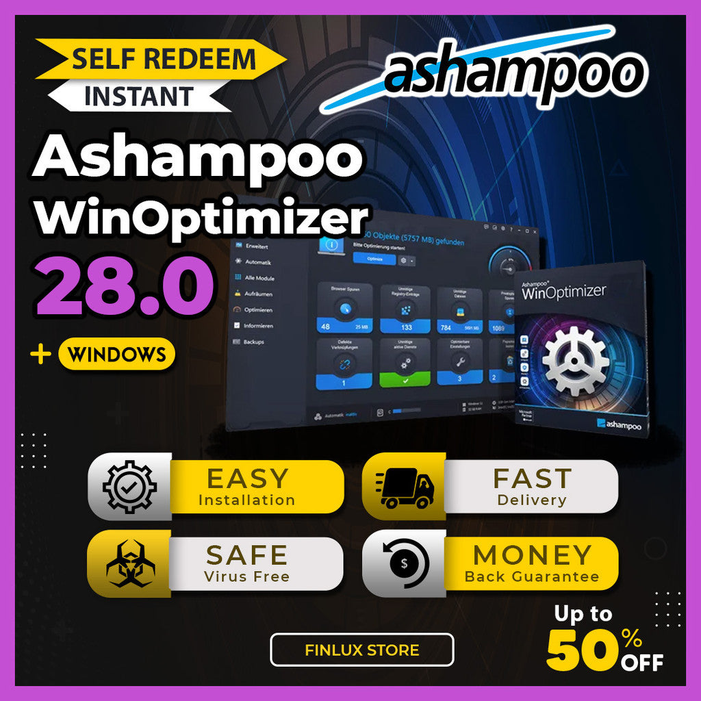 [SELF REDEEM] Ashampoo WinOptimizer v28.00 Latest 2025 Lifetime For Windows