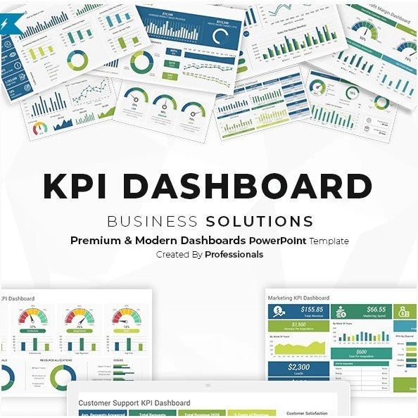 Template KPI Dashboard PowerPoint untuk Analisis Kinerja Bisnis - Ideal untuk Berbagai Kebutuhan Bisnis dan Profesional