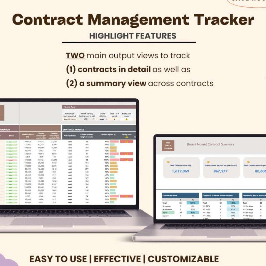 The Contract Management Tracker Report - manage your contracts efficiently in one place
