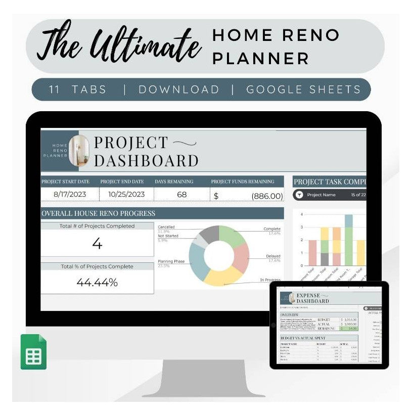 Smart Renovation Budgeting: Google Sheets Template untuk Pengelolaan Biaya Pembagunan Rumah Renovasi Rumah cocok untuk Kotraktor