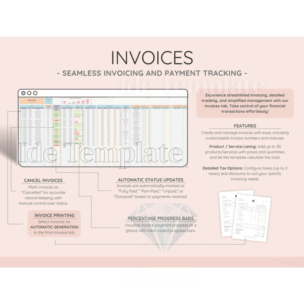 (81) Invoice Tracker & Payment Manager with Invoice Generator , Invoice, Client Payments and Dashboard , Small Business Spreadsheet Template