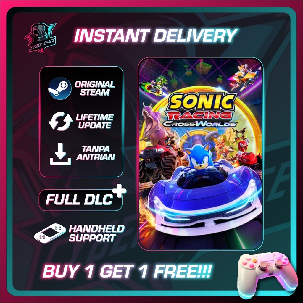[BONUS 1 GAME] Sonic Racing: CrossWorlds PC Original / Main Akun Sendiri / Bebas Antri | 2486820