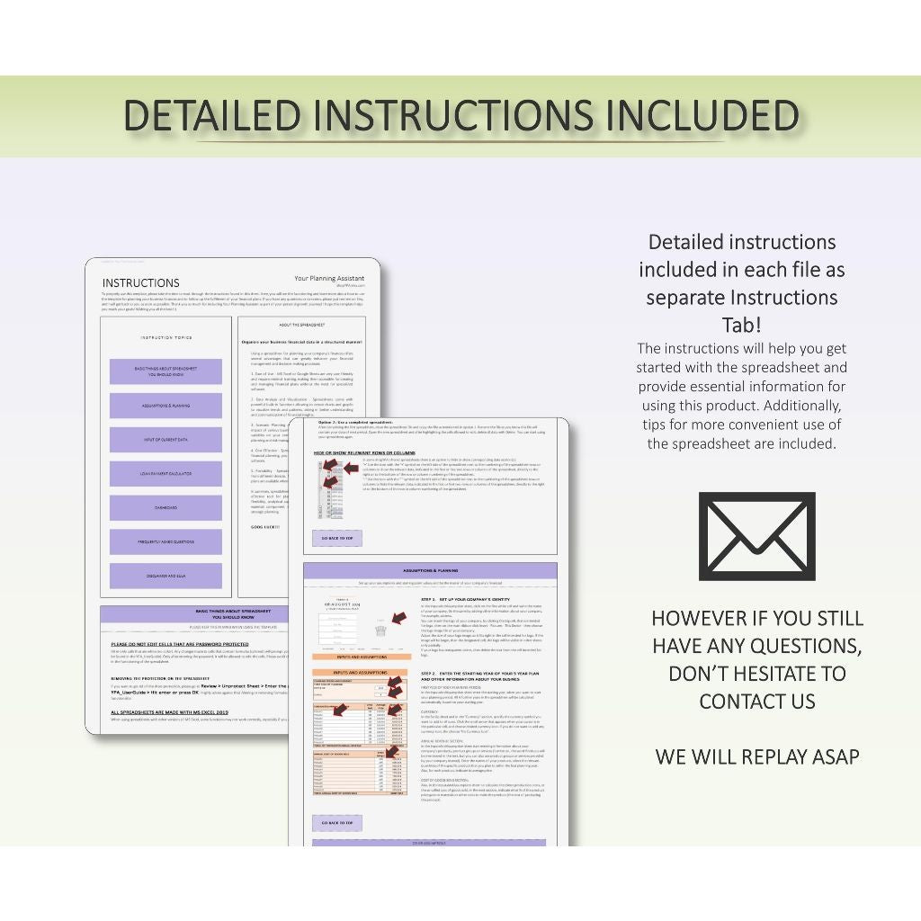 Ultimate 30 KPI Financial Dashboard, Business Planning And Tracking, 5-year plan and tracking, Fully Automatic, P&L, Purple