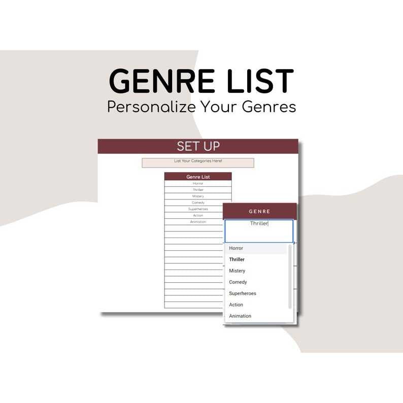 Movies & Series Tracker – Google Sheets Planner for Watchlist, Reviews, and Film Journal
