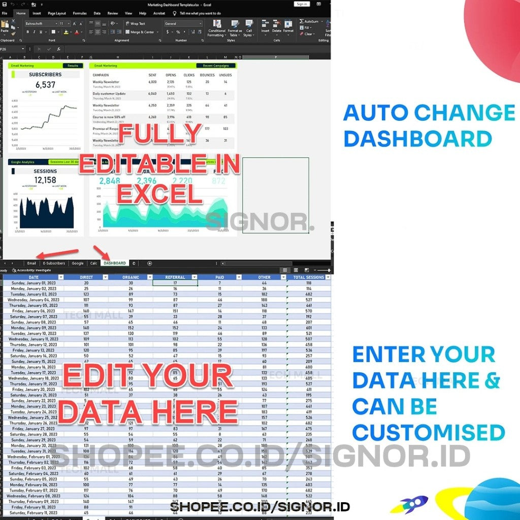 12 Template Excel KPI Dashboard  - Monitor Kinerja Karyawan, Penjualan, Produk, HRD, CS dan Bisnis ataupun Usaha dari Sektor Apapun dengan Mudah