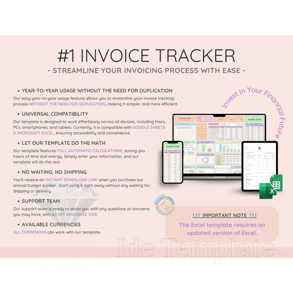(81) Invoice Tracker & Payment Manager with Invoice Generator , Invoice, Client Payments and Dashboard , Small Business Spreadsheet Template