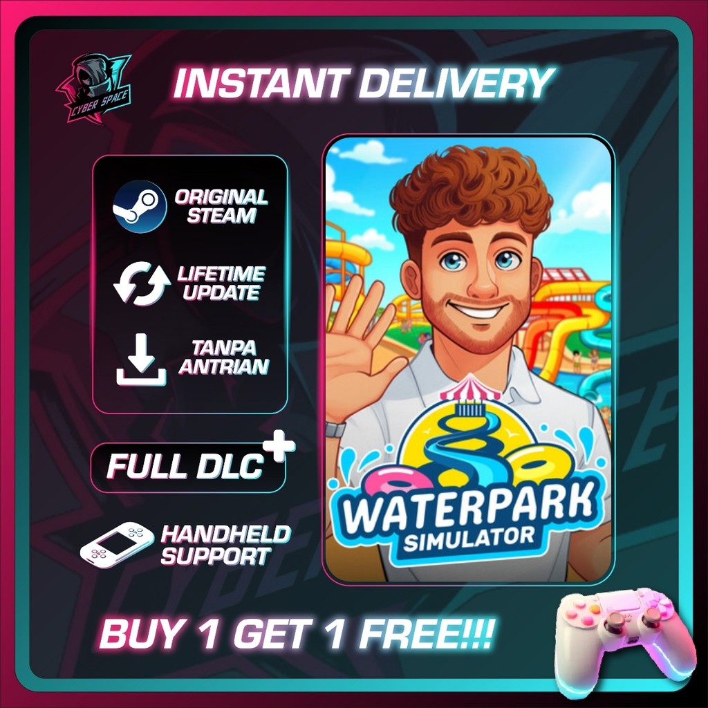 [BONUS 1 GAME] Waterpark Simulator PC Original / Main Akun Sendiri / Bebas Antri | 3293260