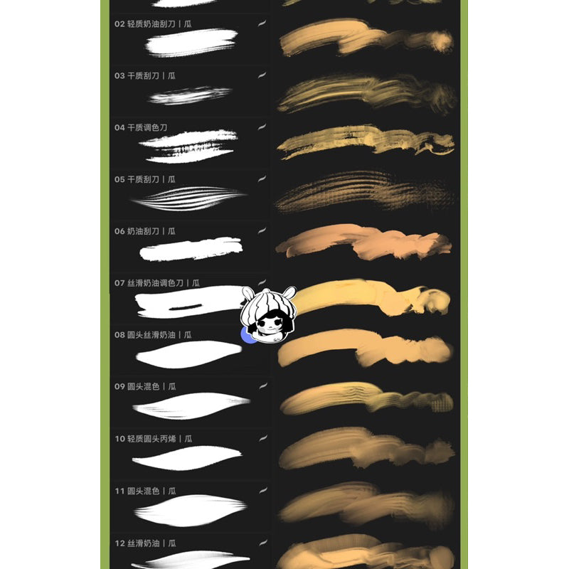 [Procreate] Imitation rock color 38 บรัช