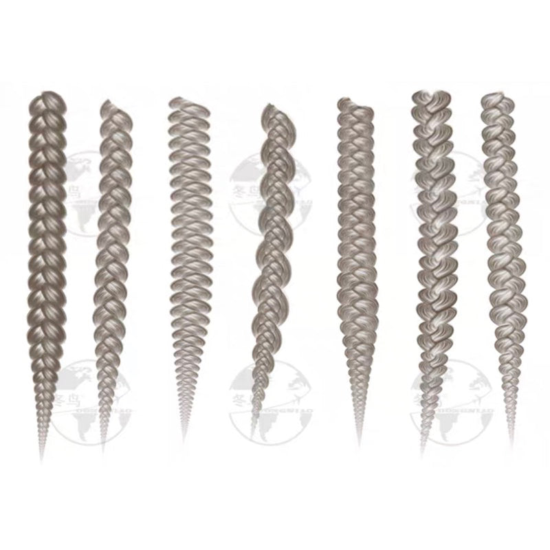 [Procreate] บรัชผมเปีย 15 บรัช