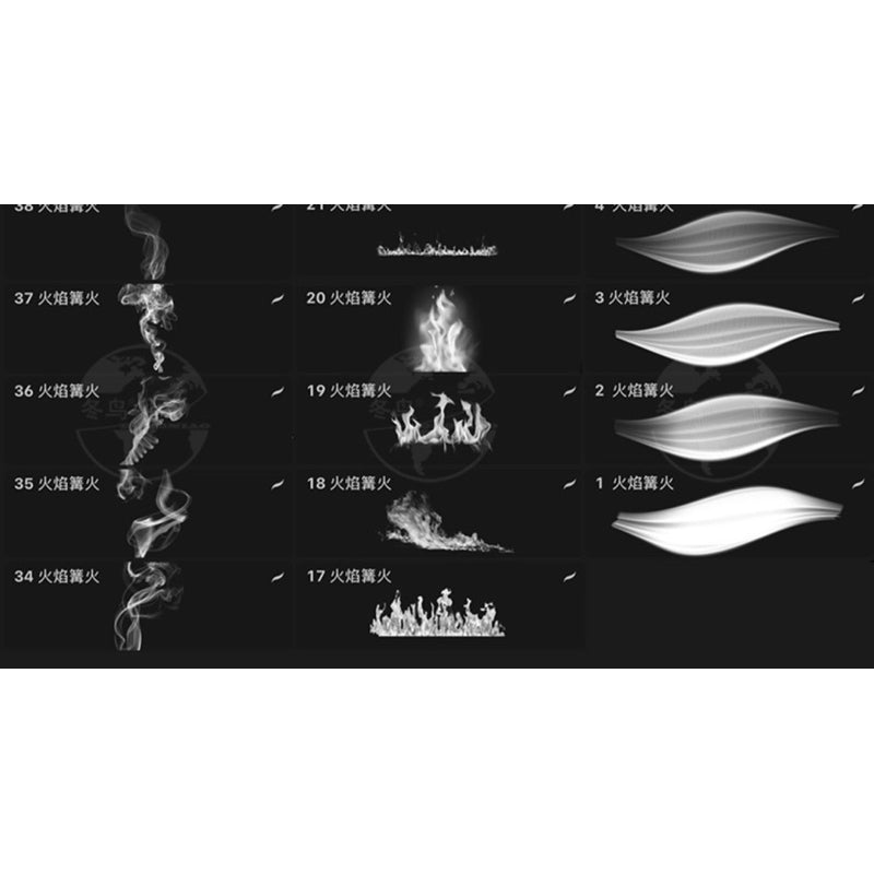 [Procreate Brush] 50 บรัชไฟ + พาเลทสี