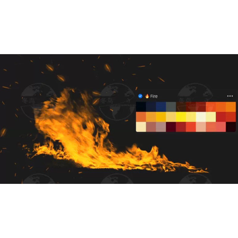 [Procreate Brush] 50 บรัชไฟ + พาเลทสี