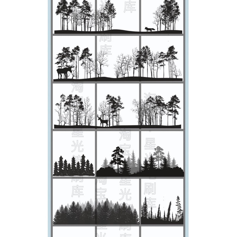 [Procreate] 60 บรัชเงาต้นไม้ป่า