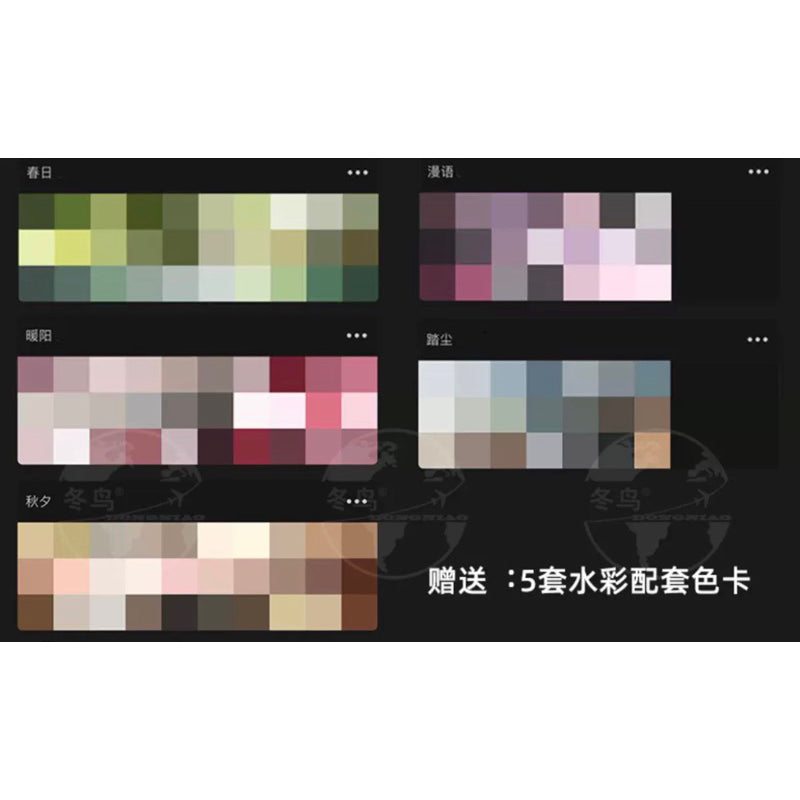 [Procreate Brush] 22 Realistic Watercolor Brushes + 5 palettes