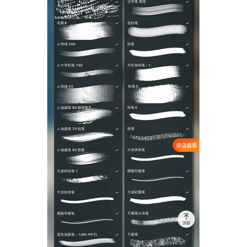 [Procreate/Ps] บรัชสีน้ำมัน 75 บรัช