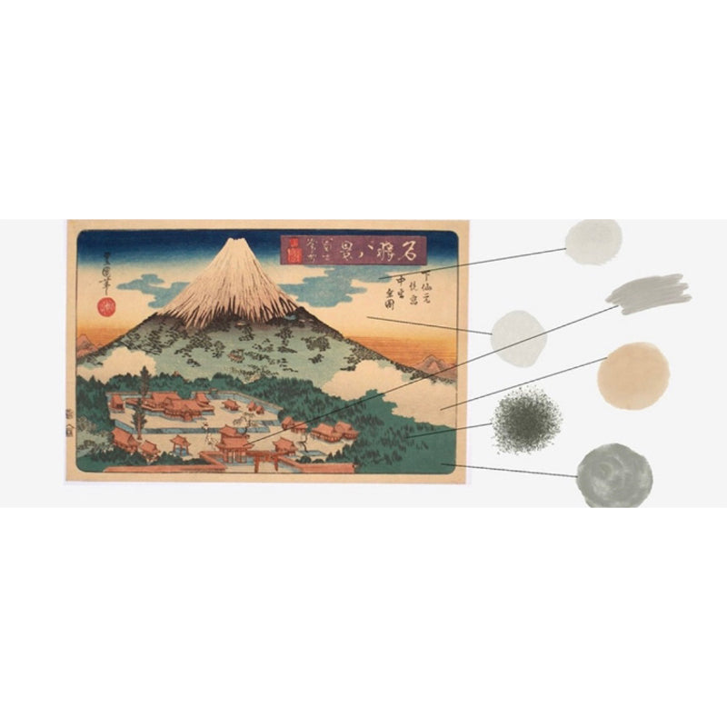 [Procreate] Hokusai 7 บรัชวาดภาพสไตล์ญี่ปุ่น + พาเลทสี