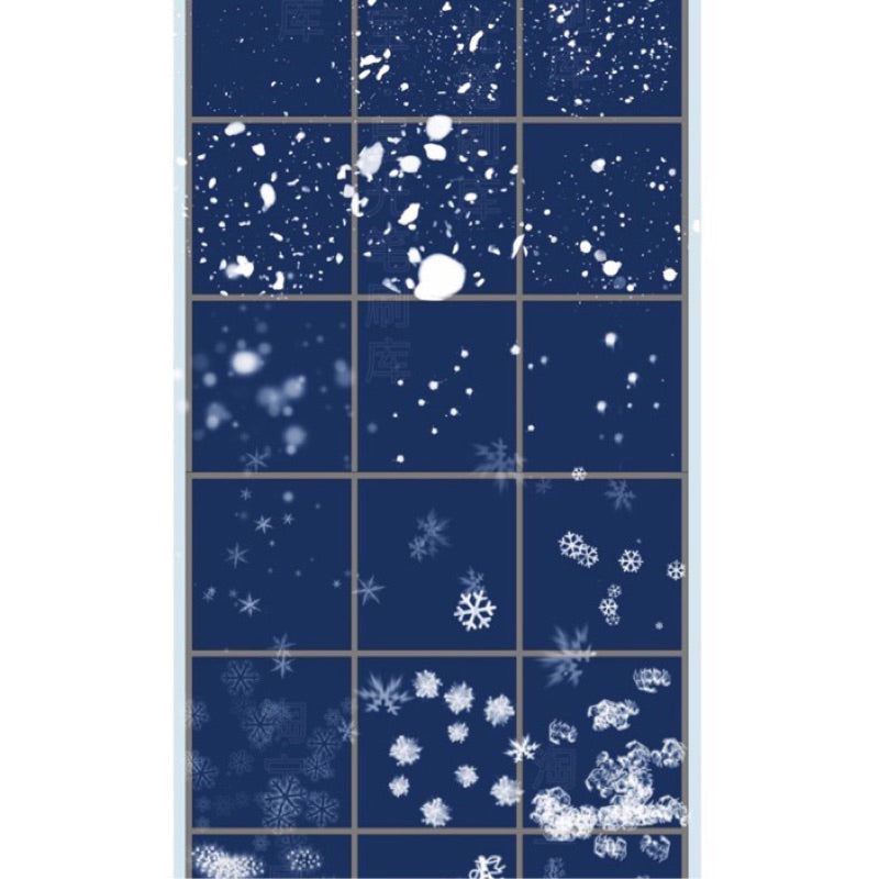 [Procreate] บรัชหิมะ 54 บรัช