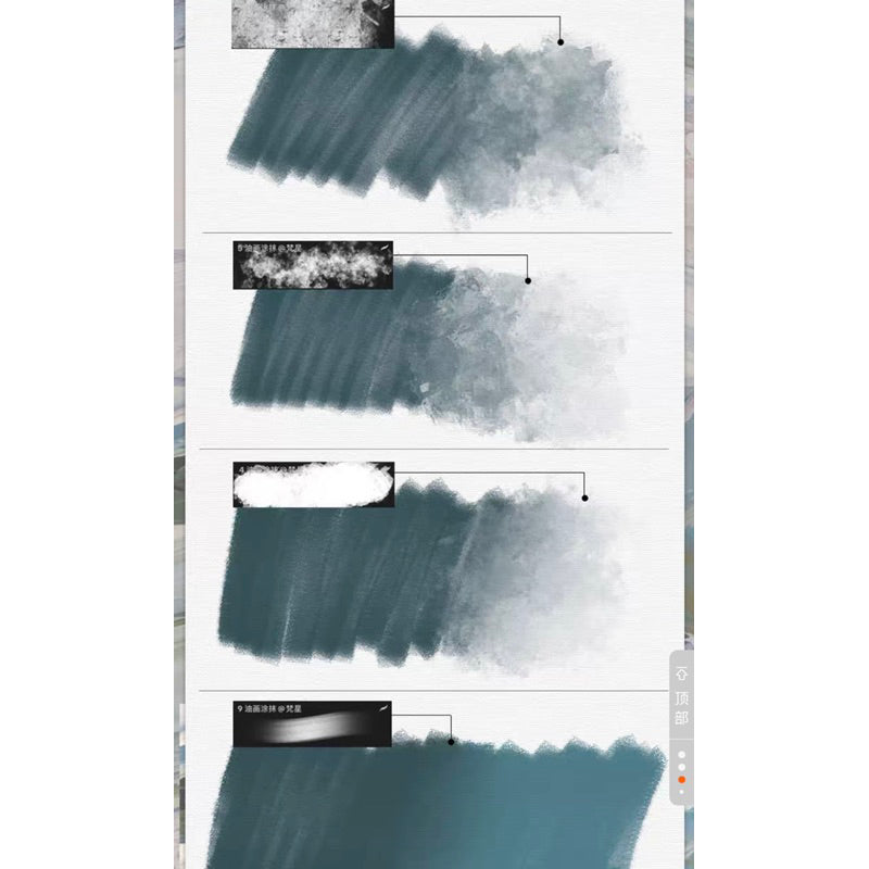 [Procreate] เซต Realistic oil painting texture + 11 พาเลท