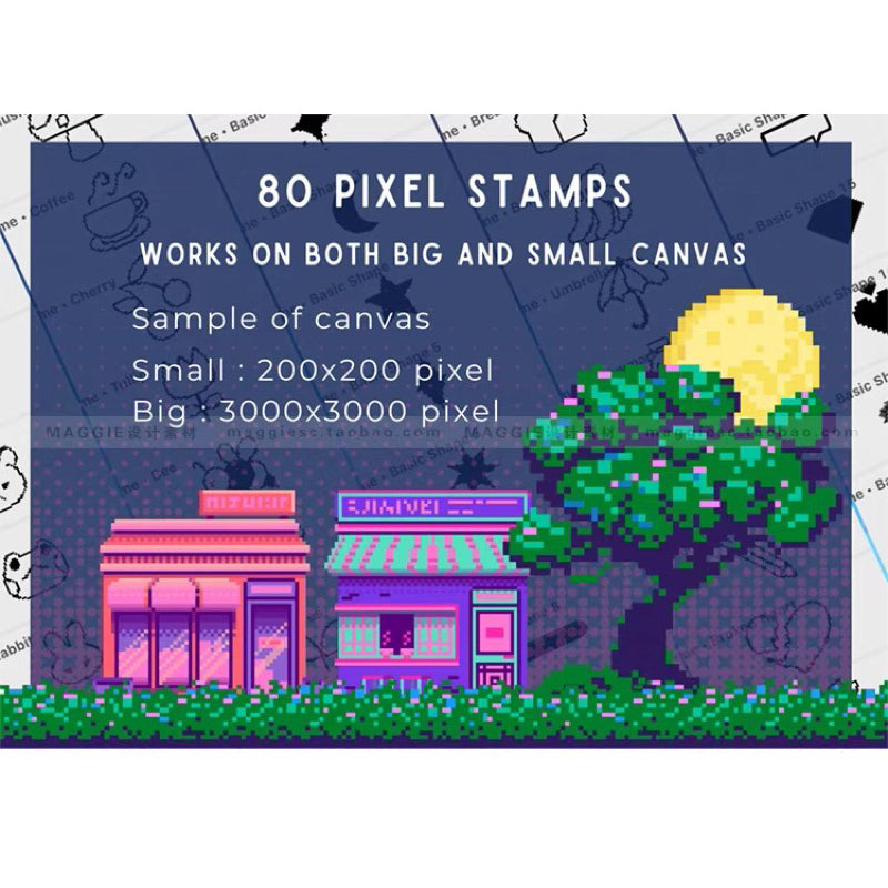 [procreate] 179 Pixel Art Brushes