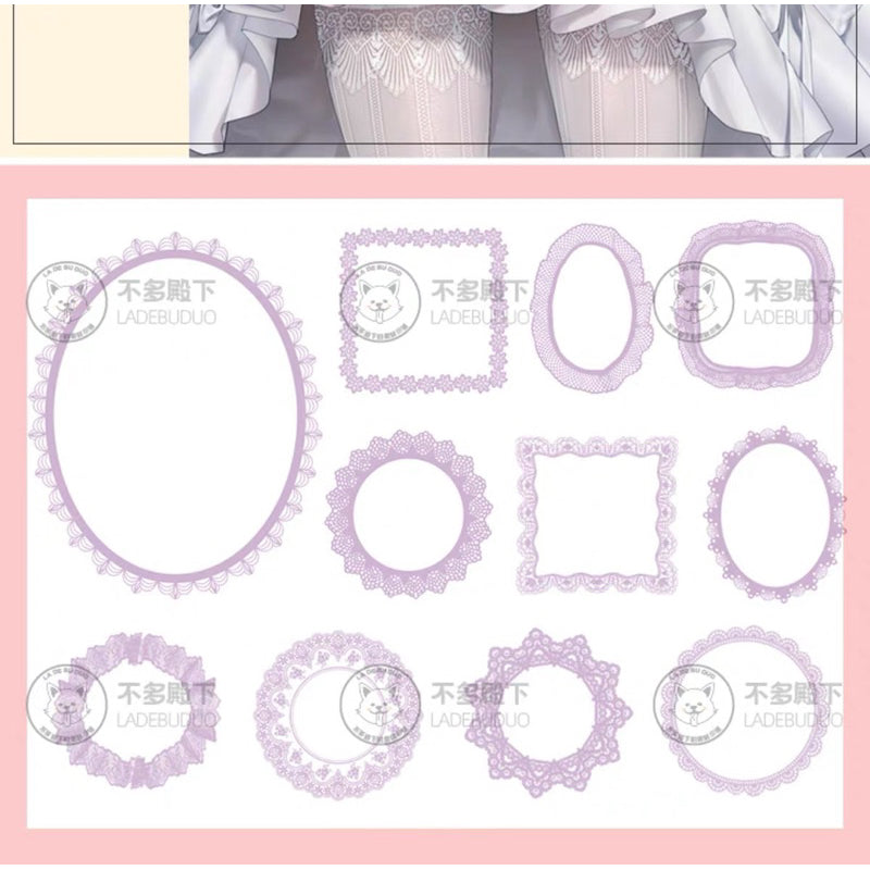 Procreate 256 บรัชเซตผ้าลูกไม้