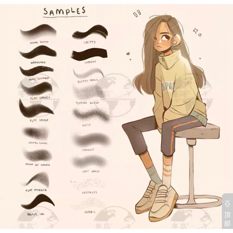 [Procreate] 18 เซตบรัช Sketch