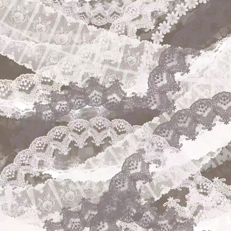 Procreate 21 บรัช retro realistic lace