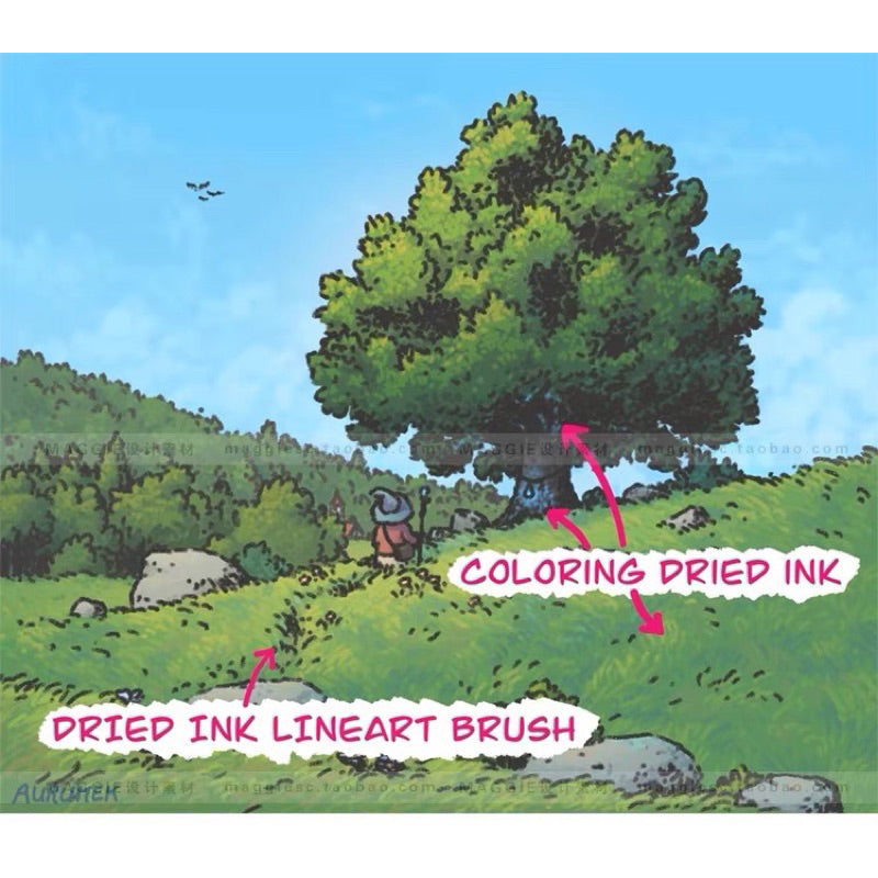 Procreate 20 บรัช comic art