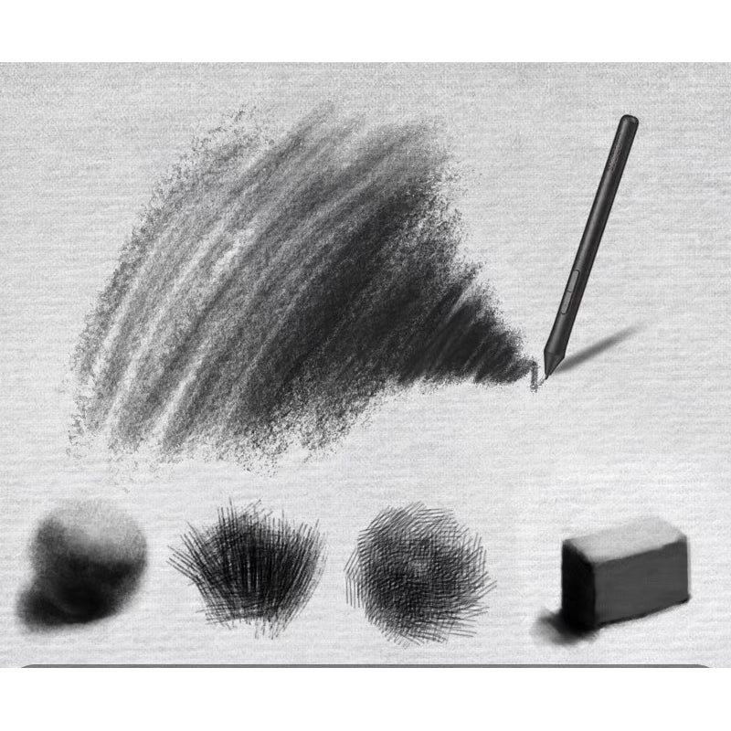 [ps/procreate] 25 Sketch Charcoal Brushes