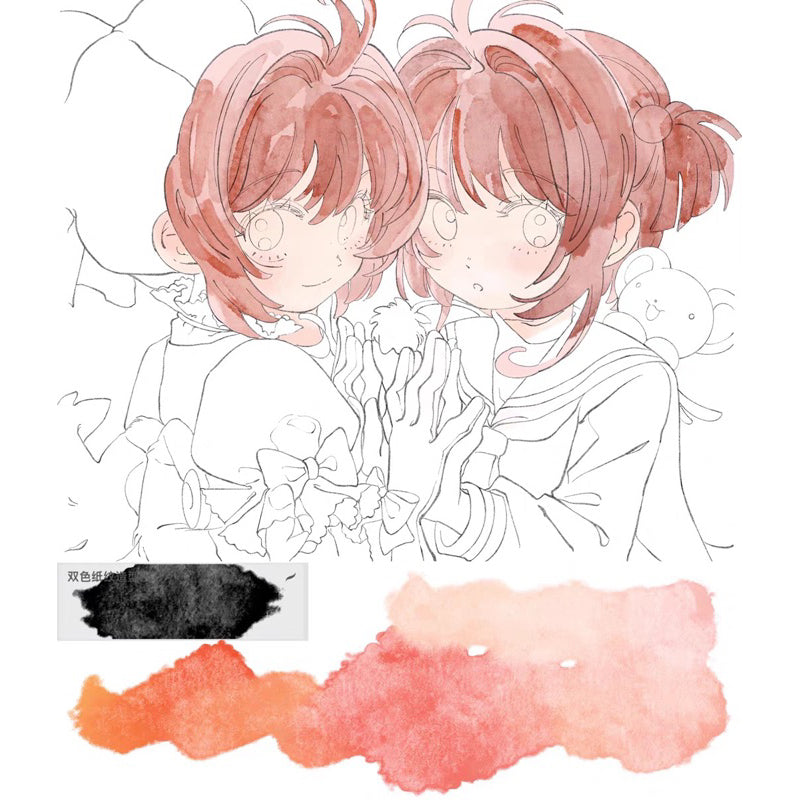 Procreate บรัชสีน้ำอนิเมะ + canvas