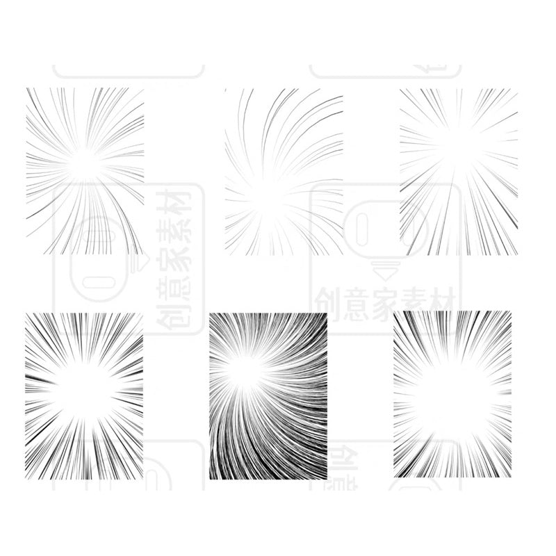 Procreate 85 บรัช Japanese comic