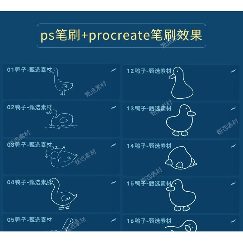 Procreate/Ps 44 บรัชเป็ดน้อย