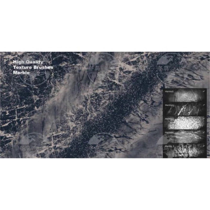 [Procreate] บรัชลวดลายหินเก่า หินอ่อน 16 บรัช