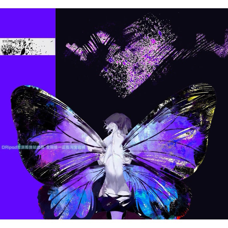 Procreate บรัชสี Acrylic 20 บรัช