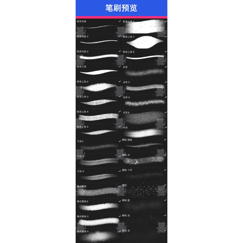 [Procreate] 30 Noise particle brushes