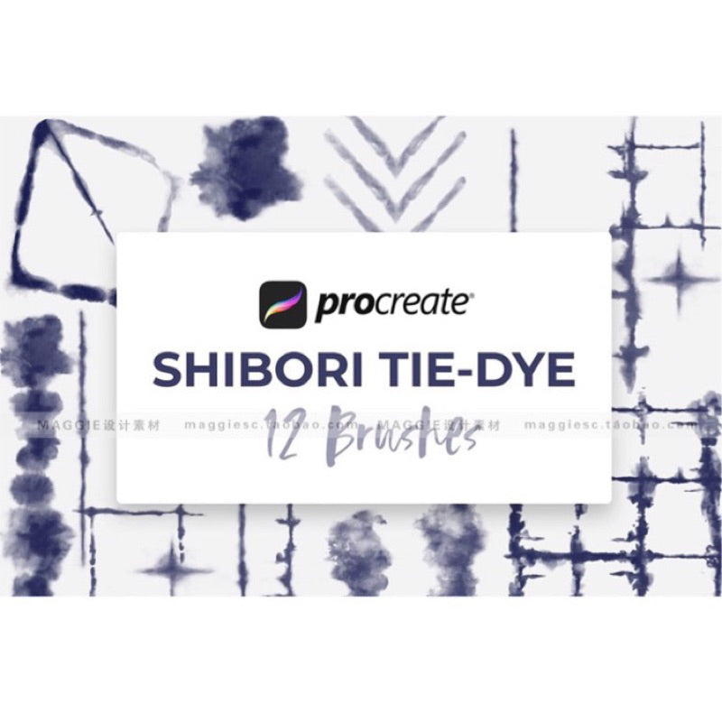 [Procreate] บรัชลายผ้ามัดย้อม : Digital Tie-Dye